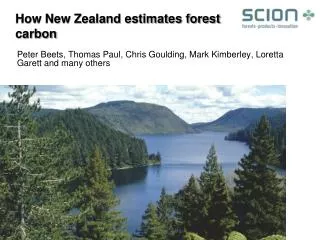 How New Zealand estimates forest carbon
