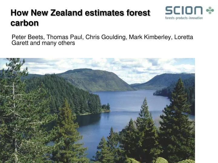 how new zealand estimates forest carbon