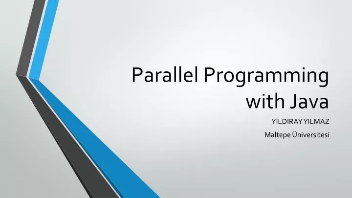 parallel programming with java