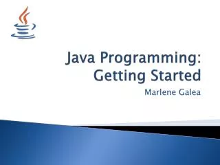 Java Programming: Getting Started