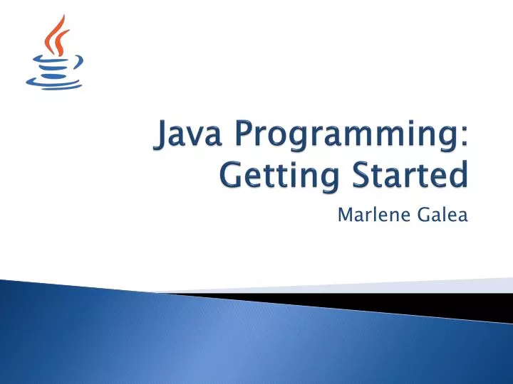 java programming getting started