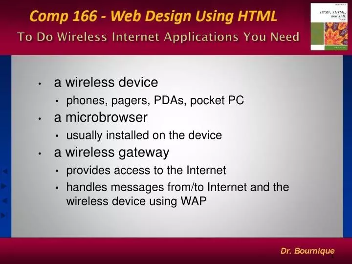 to do wireless internet applications you need