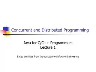Concurrent and Distributed Programming