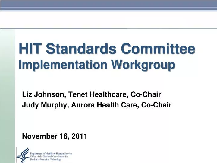 hit standards committee implementation workgroup