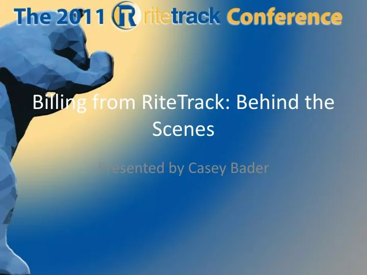 billing from ritetrack behind the scenes