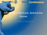 Billing from RiteTrack: Behind the Scenes