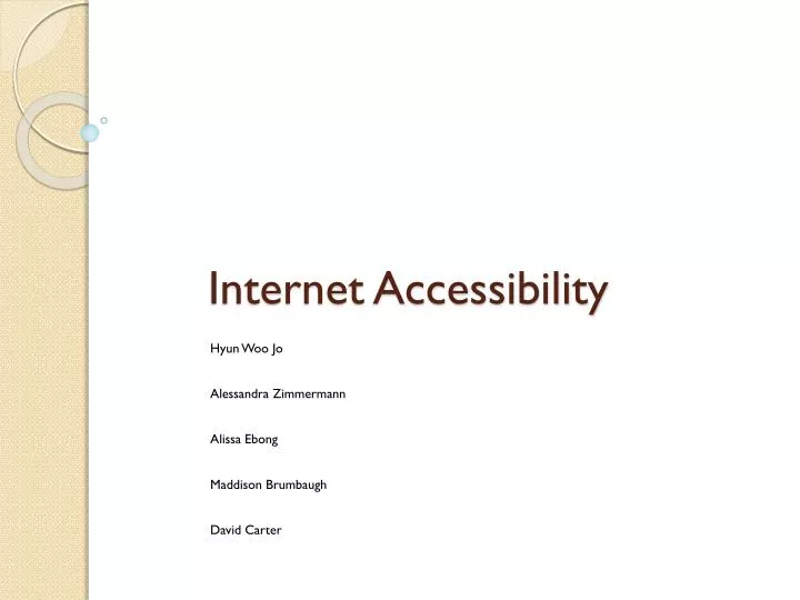 internet accessibility