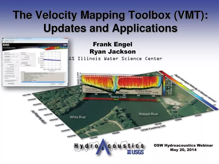 the velocity mapping toolbox vmt updates and applications