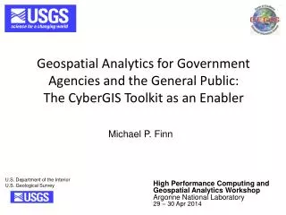 Geospatial Analytics for Government Agencies and the General Public: The CyberGIS Toolkit as an Enabler