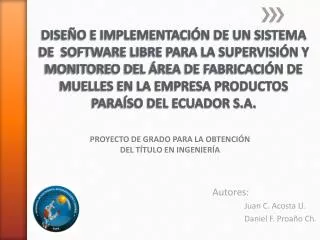 autores juan c acosta ll daniel f proa o ch