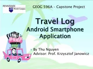 Travel Log Android Smartphone Application