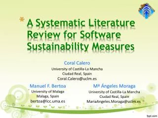 A Systematic Literature Review for Software Sustainability Measures