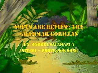 Software Review: The Grammar Gorillas