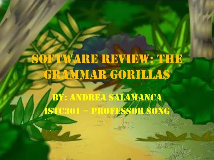 software review the grammar gorillas