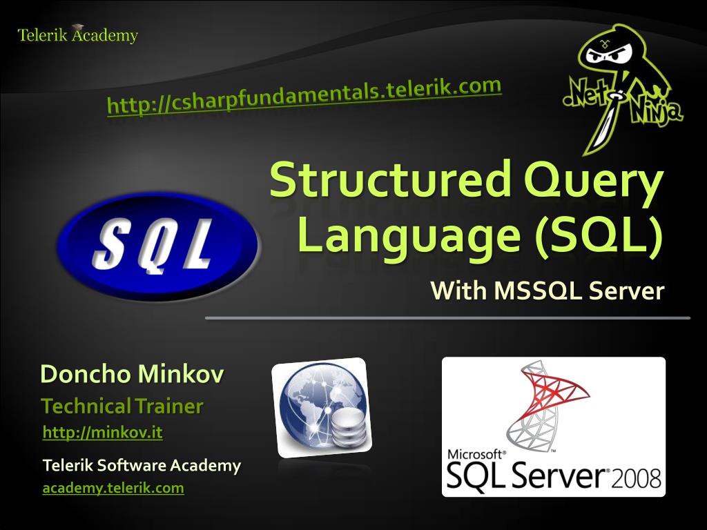PPT - Structured Query Language (SQL) PowerPoint Presentation, free ...
