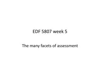 EDF 5807 week 5