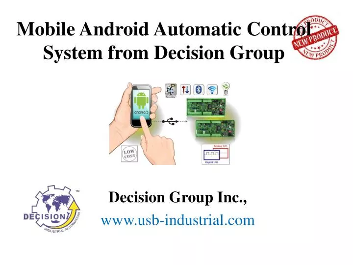 mobile android automatic control system from decision group