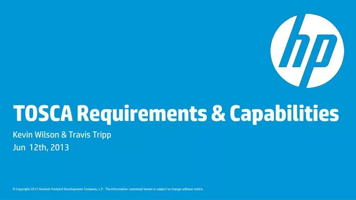 tosca requirements capabilities