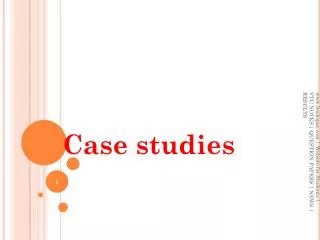 Architectural styles and Case studies