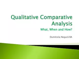 qualitative comparative analysis