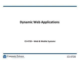 Dynamic Web Applications