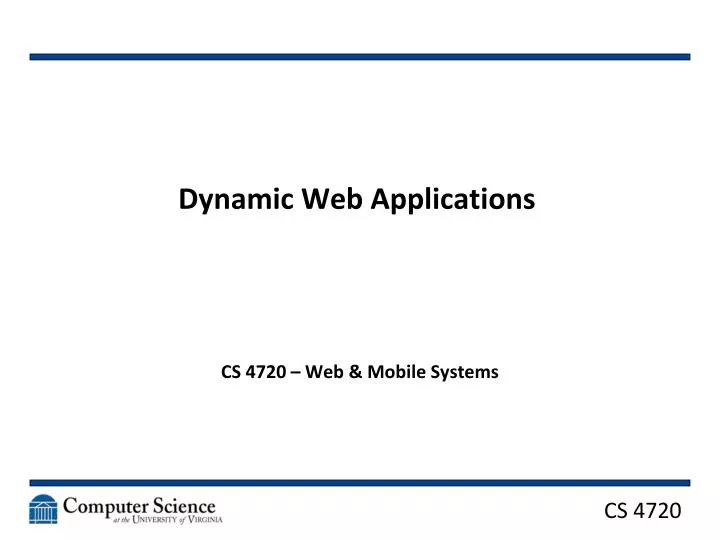 dynamic web applications