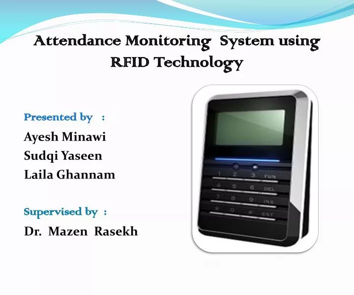 attendance monitoring system using rfid technology