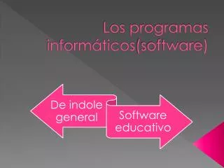 los programas inform ticos software