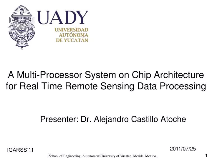 a multi processor system on chip architecture for real time remote sensing data processing