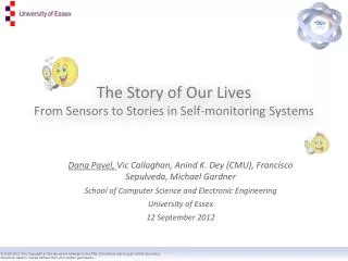 The Story of Our Lives From Sensors to Stories in Self-monitoring Systems