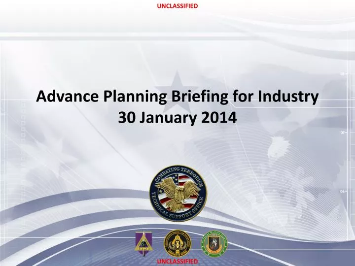 advance planning briefing for industry 30 january 2014