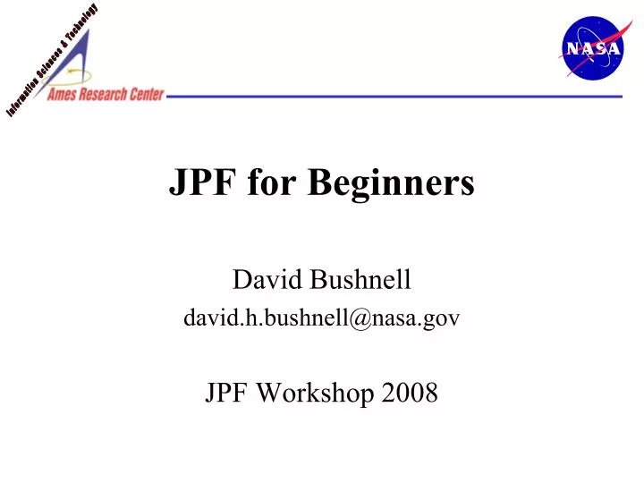 jpf for beginners