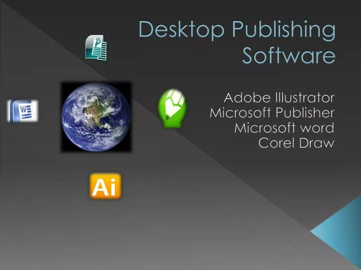 desktop publishing software