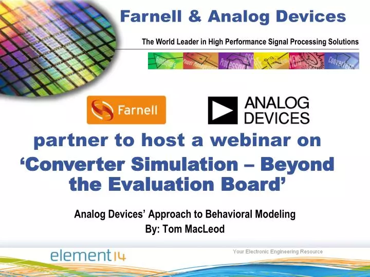 analog devices approach to behavioral modeling by tom macleod