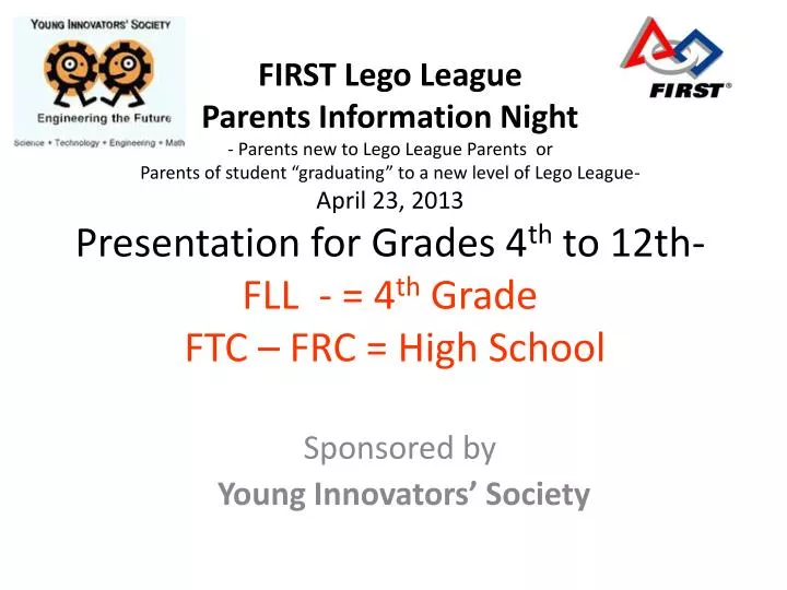 sponsored by young innovators society