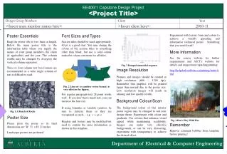 EE400/1 Capstone Design Project &lt;Project Title&gt;