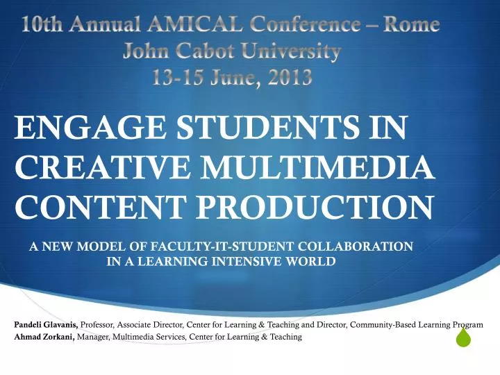 engage students in creative multimedia content production