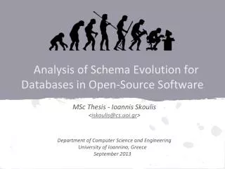 Analysis of Schema Evolution for Databases in Open-Source Software