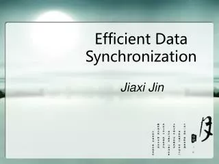 Efficient Data Synchronization