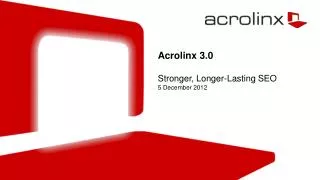 Acrolinx 3.0