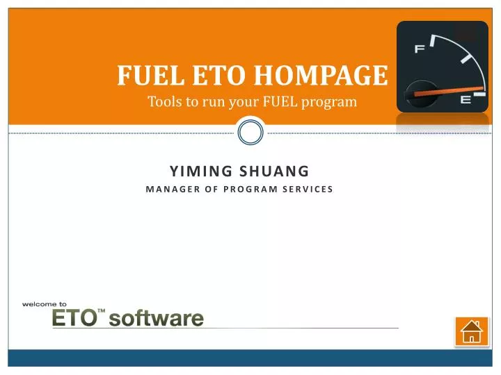 fuel eto hompage tools to run your fuel program