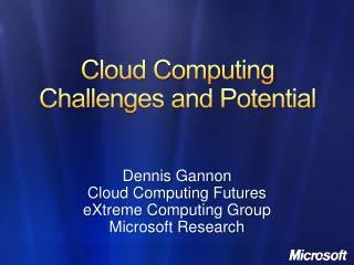 Cloud Computing Challenges and Potential