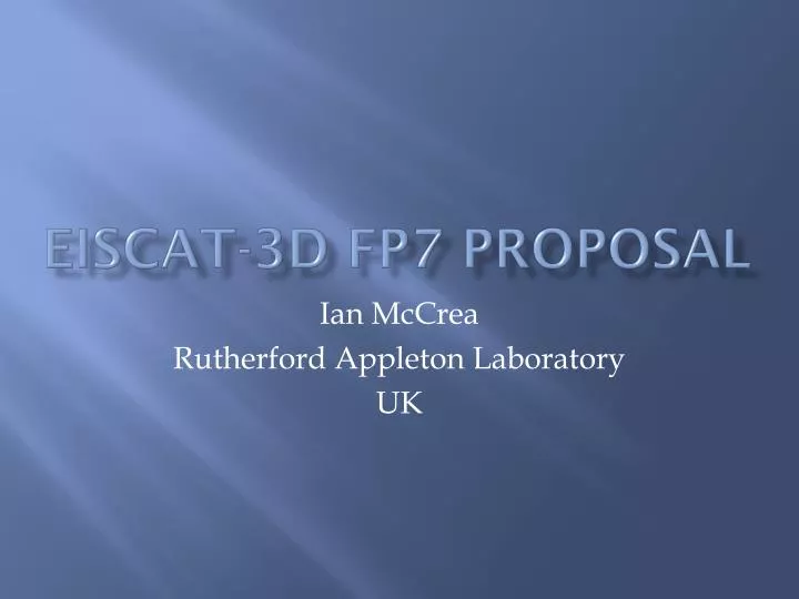 eiscat 3d fp7 proposal