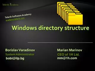 Windows directory structure