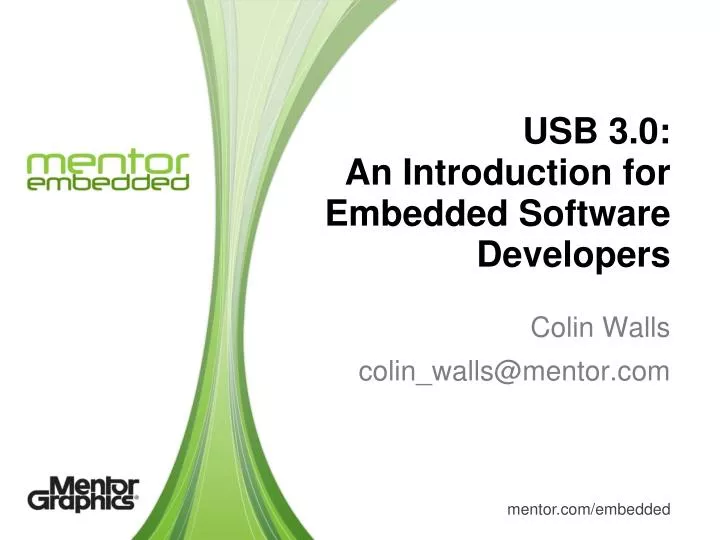usb 3 0 an introduction for embedded software developers