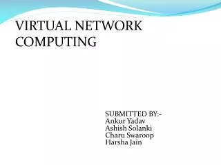 VIRTUAL NETWORK COMPUTING