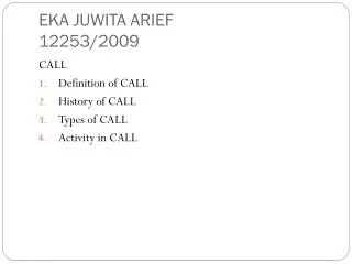 EKA JUWITA ARIEF 12253/2009