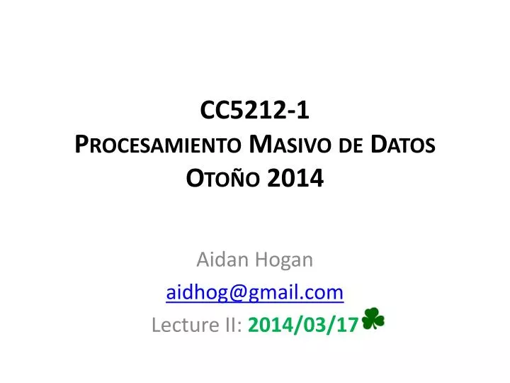 cc5212 1 procesamiento masivo de datos oto o 2014