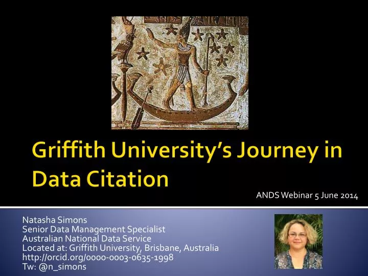 griffith university s journey in data c itation
