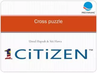 Cross puzzle